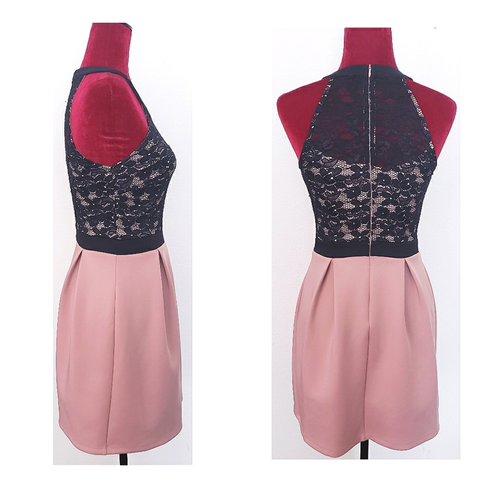 SWEET STORM Lace Halter Top Dress - Picture 3 of 4